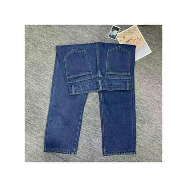 Men's Casual Straight Thick Denim Jeans -Blue